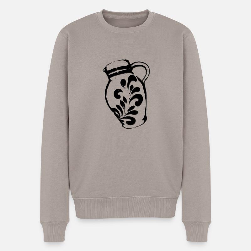 Bembel - Männer Premium Bio Pullover - Taupe