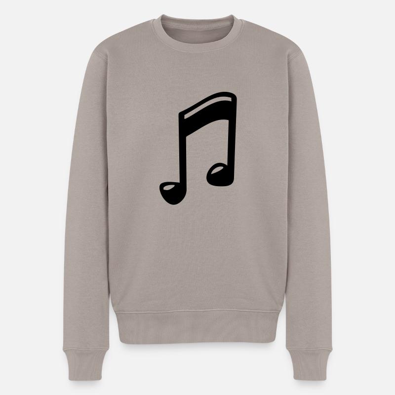 note drunk - Pull Premium bio Homme - taupe