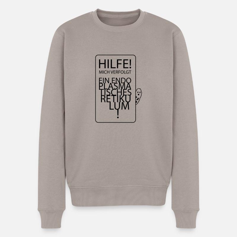 Endoplasmatisches Retikulum - Männer Premium Bio Pullover - Taupe