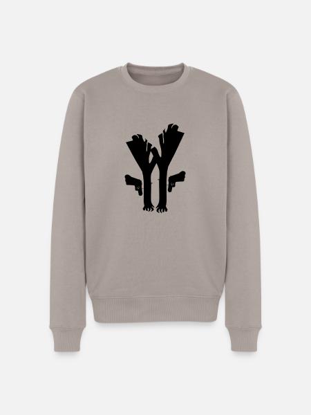 Lauch Fiction - Männer Premium Bio Pullover - Taupe