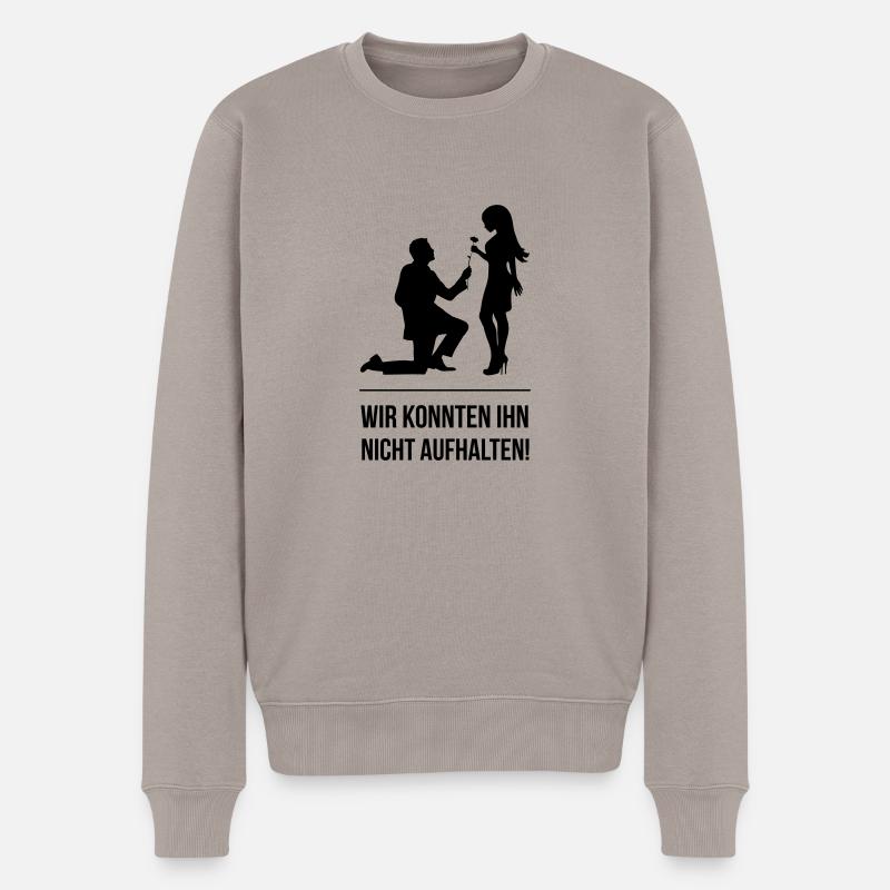 Junggesellenabschied - Männer Premium Bio Pullover - Taupe