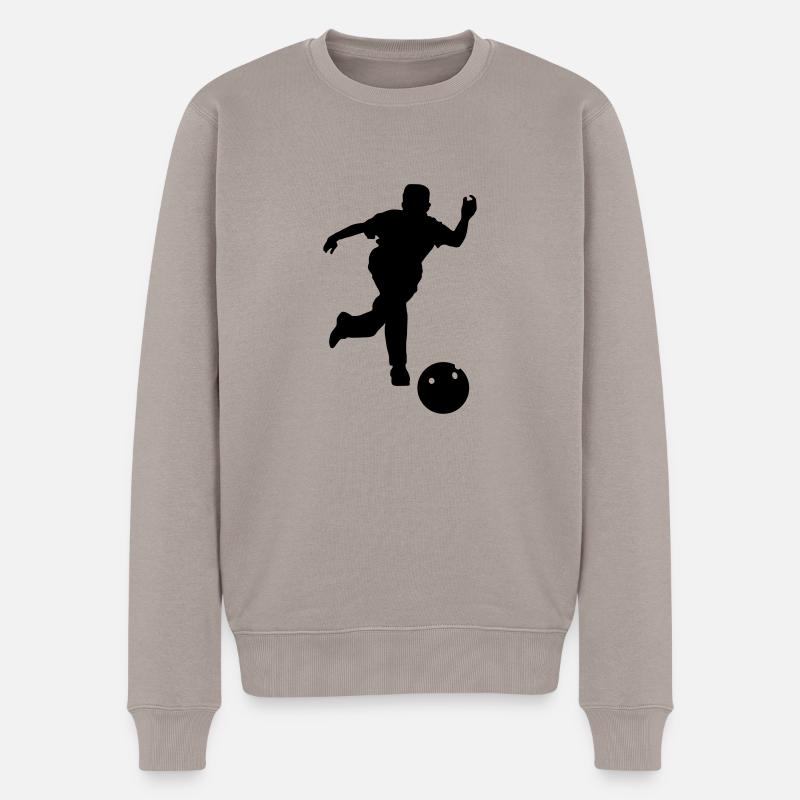 Bowling - Pull Premium bio Homme - taupe