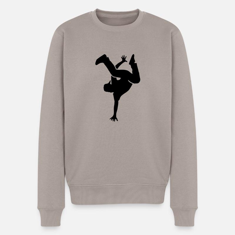 Breakdance - Pull Premium bio Homme - taupe