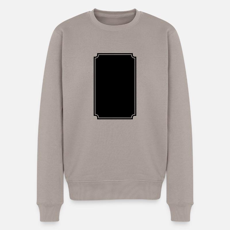 Rahmen - Männer Premium Bio Pullover - Taupe