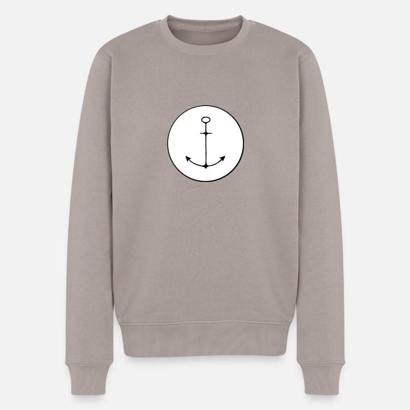 Die Jungs mit dem Anker - Männer Premium Bio Pullover - Taupe
