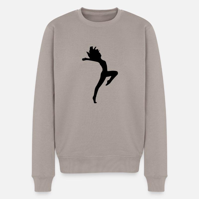 dancing_tanzen - Pull Premium bio Homme - taupe