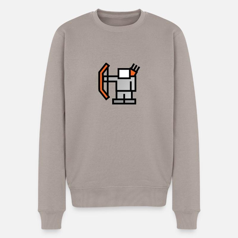 Schütze - Männer Premium Bio Pullover - Taupe