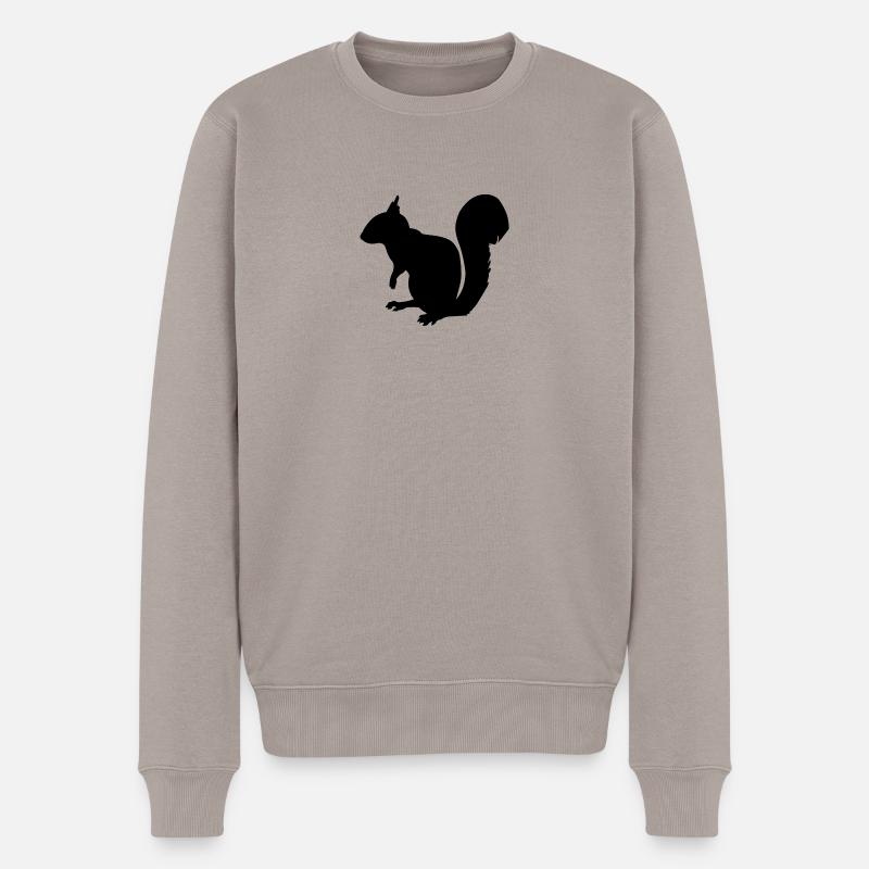écureuil - Pull Premium bio Homme - taupe