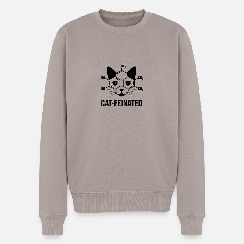 Chat feiné - Pull Premium bio Homme - taupe