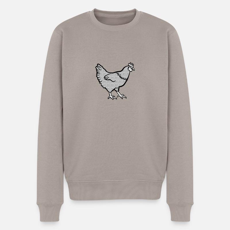 poulet - Pull Premium bio Homme - taupe