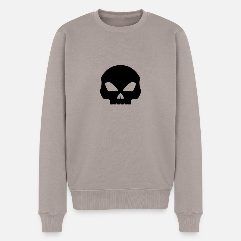 crâne - Pull Premium bio Homme - taupe