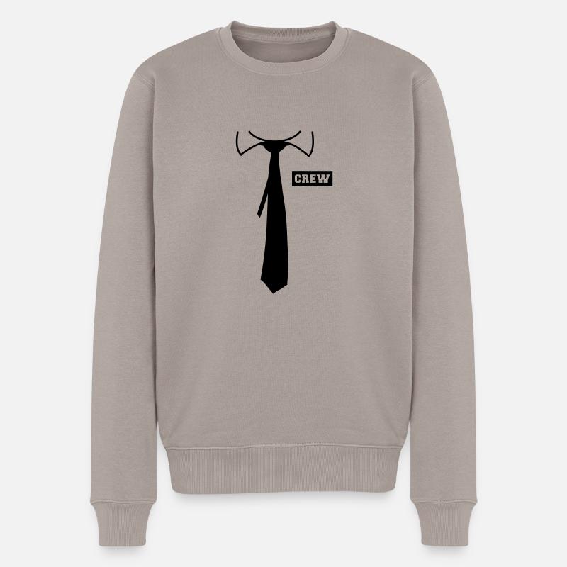 Crew - Pull Premium bio Homme - taupe