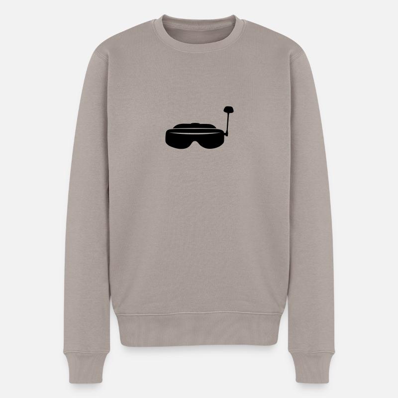 FPV Gläser - Männer Premium Bio Pullover - Taupe