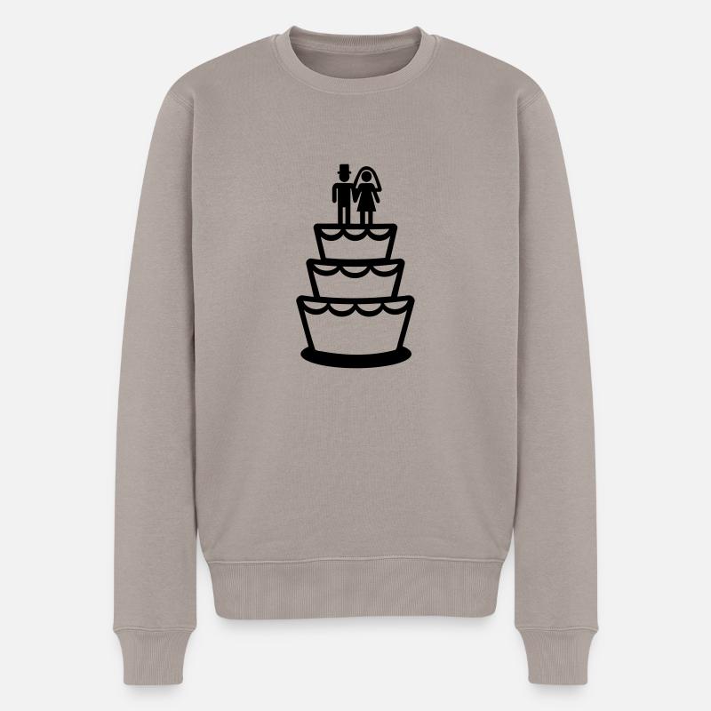 Mariage - Pull Premium bio Homme - taupe