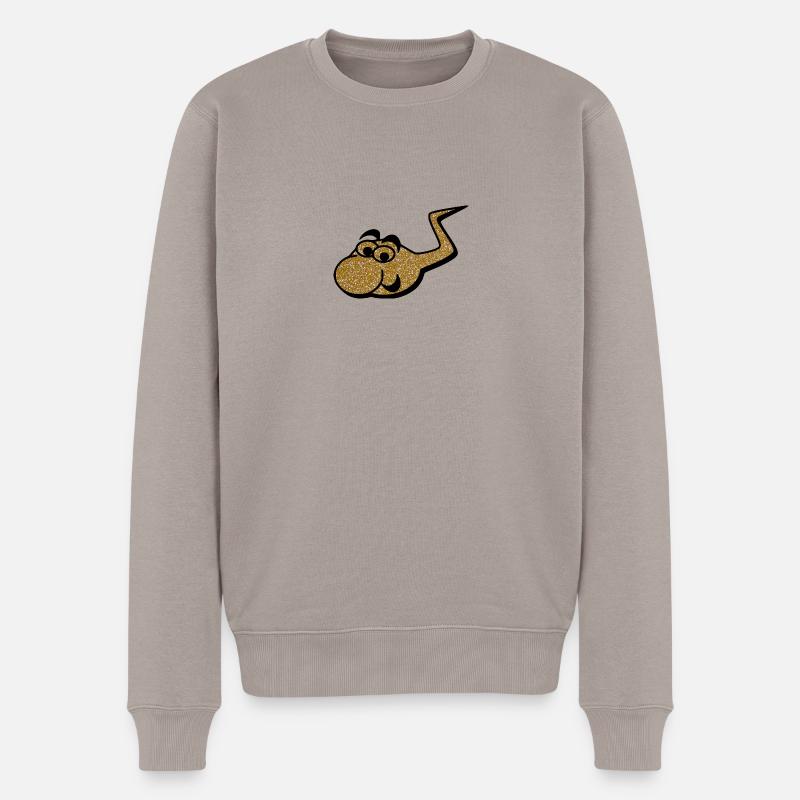Le sperme d'or - Pull Premium bio Homme - taupe