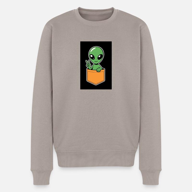 Alien - Männer Premium Bio Pullover - Taupe