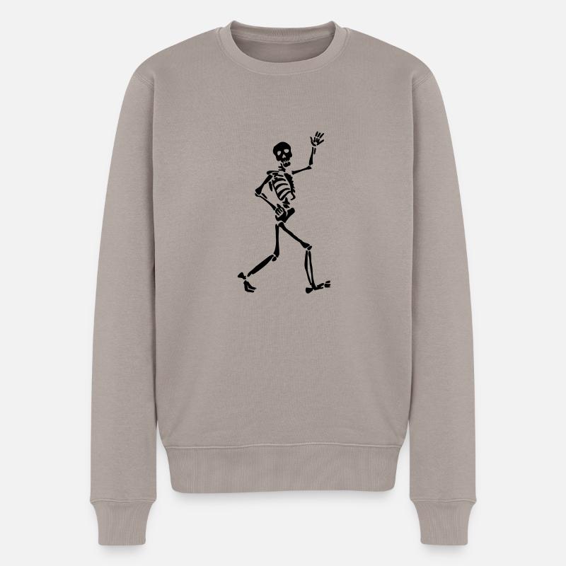 Skeletton - Männer Premium Bio Pullover - Taupe