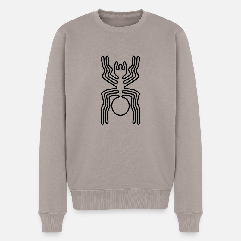 Araignée Nazca - Pull Premium bio Homme - taupe