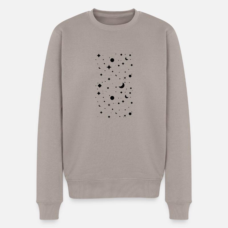 Nachthimmel - Männer Premium Bio Pullover - Taupe