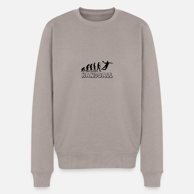 Handball Evolution - Männer Premium Bio Pullover - Taupe