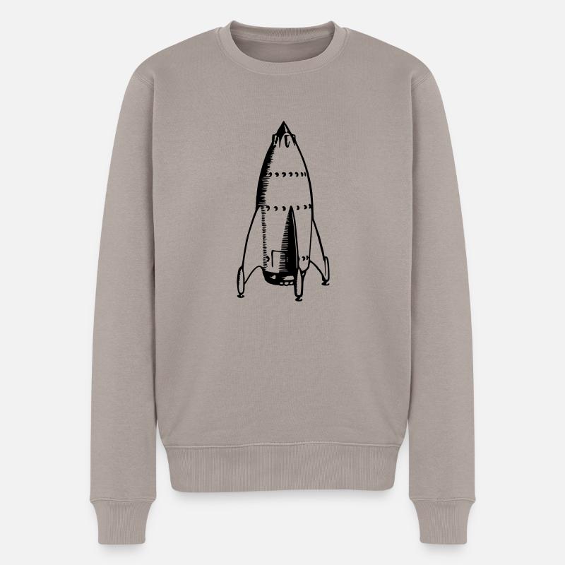 vaisseau spatial - Pull Premium bio Homme - taupe