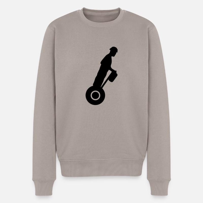 segway - Männer Premium Bio Pullover - Taupe