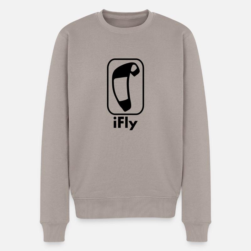 i_fly_vec_1 fr - Pull Premium bio Homme - taupe