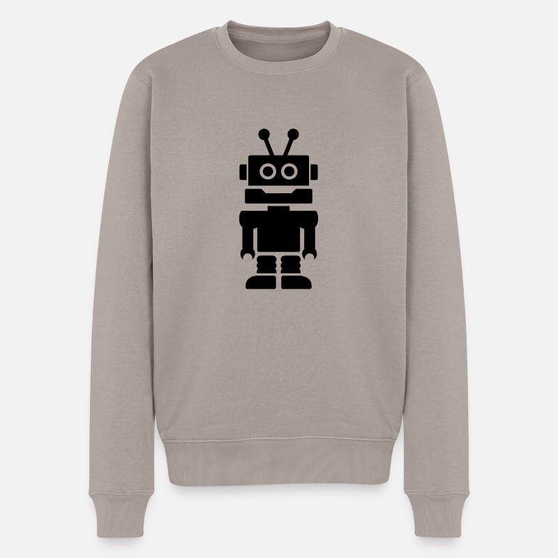Robot - Pull Premium bio Homme - taupe