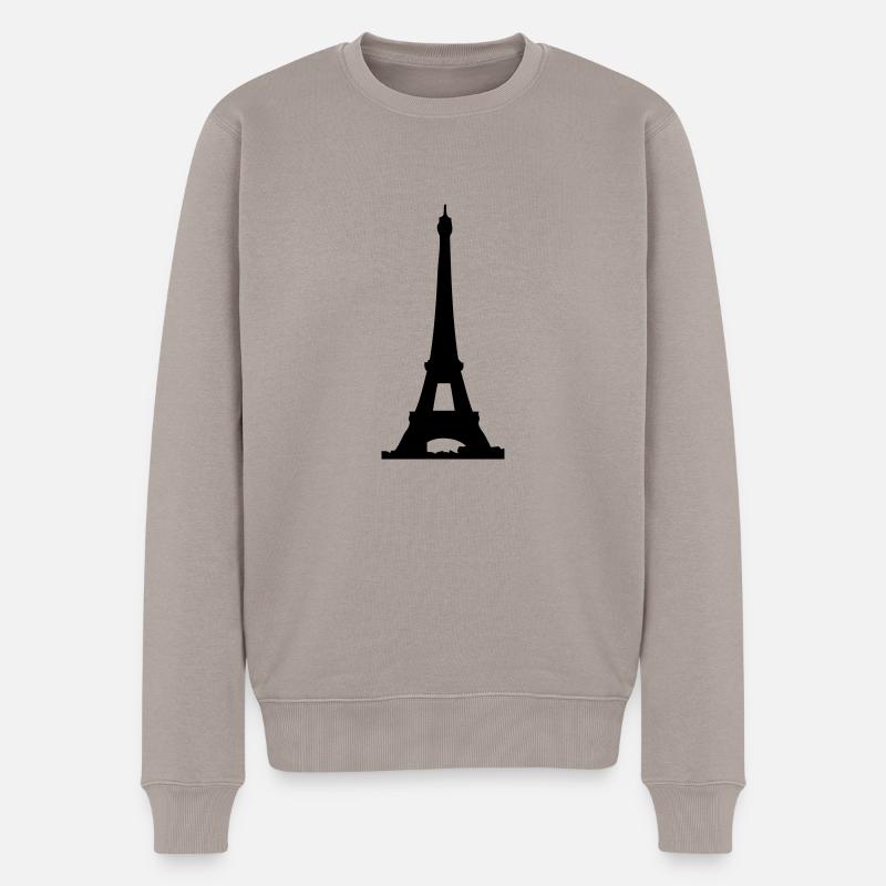 eiffelturm - Pull Premium bio Homme - taupe