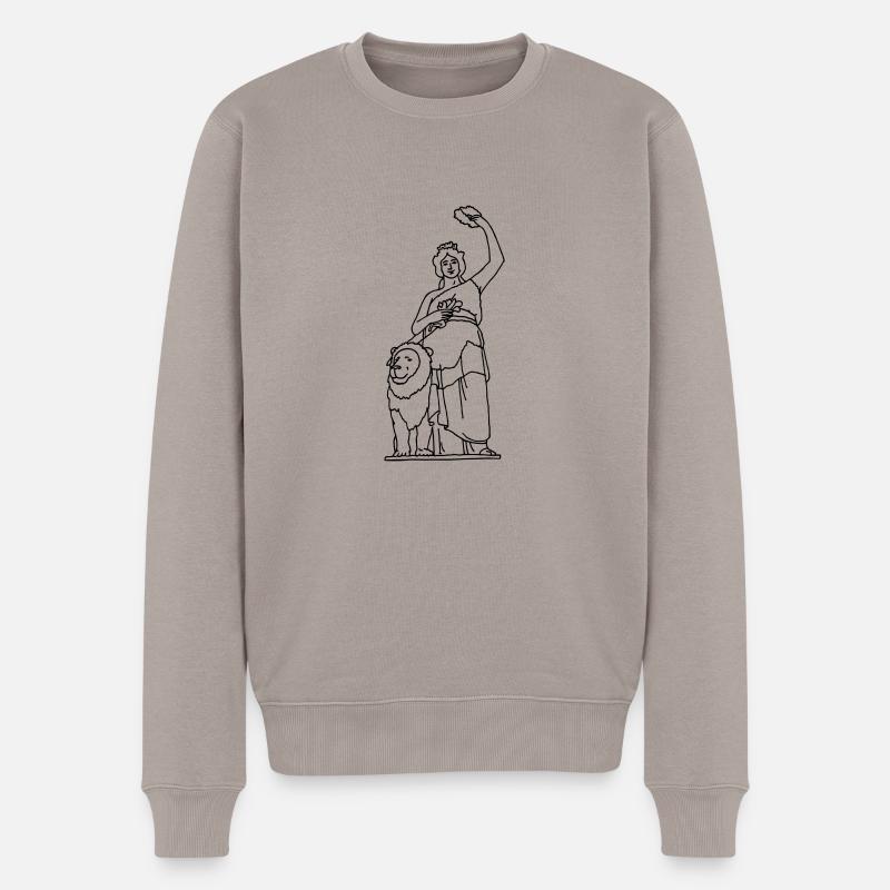 Bavaria in München - Männer Premium Bio Pullover - Taupe