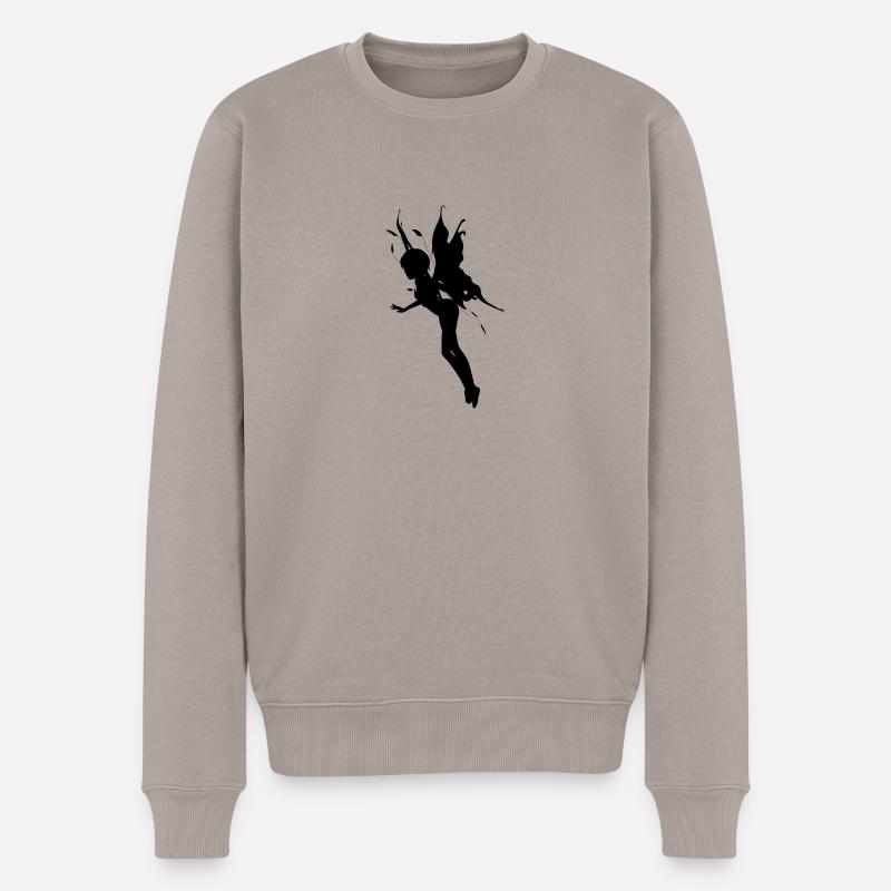 Fee - Männer Premium Bio Pullover - Taupe