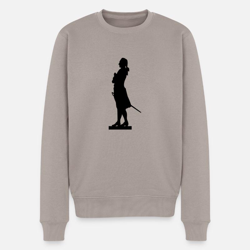 Johann Wolfgang von Goethe - Männer Premium Bio Pullover - Taupe