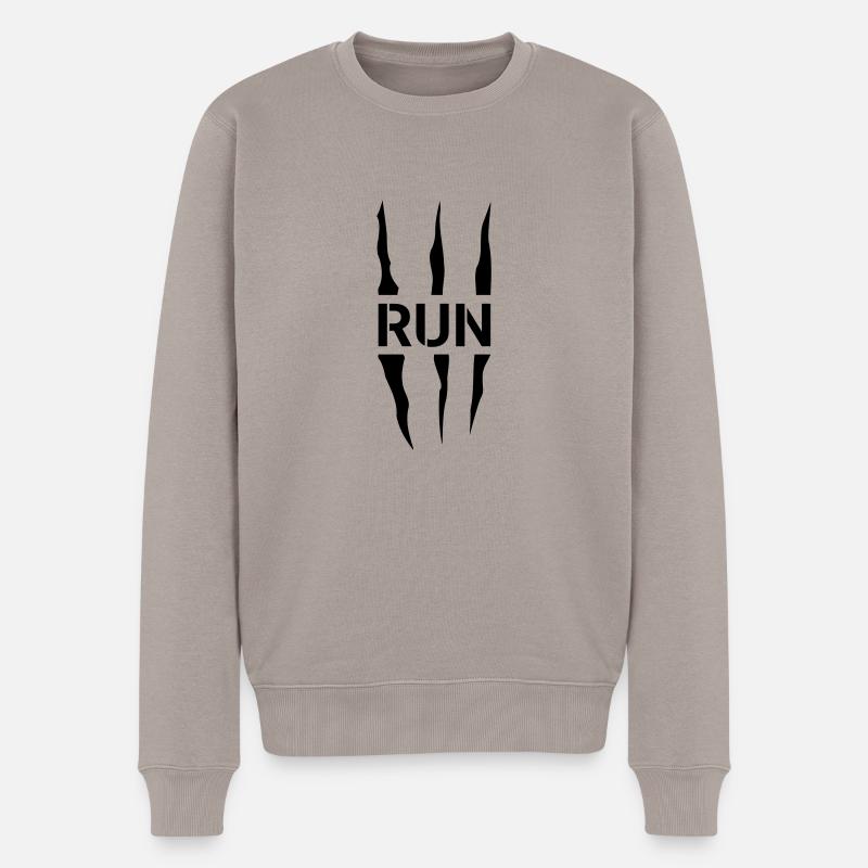 Run Scratch - Pull Premium bio Homme - taupe