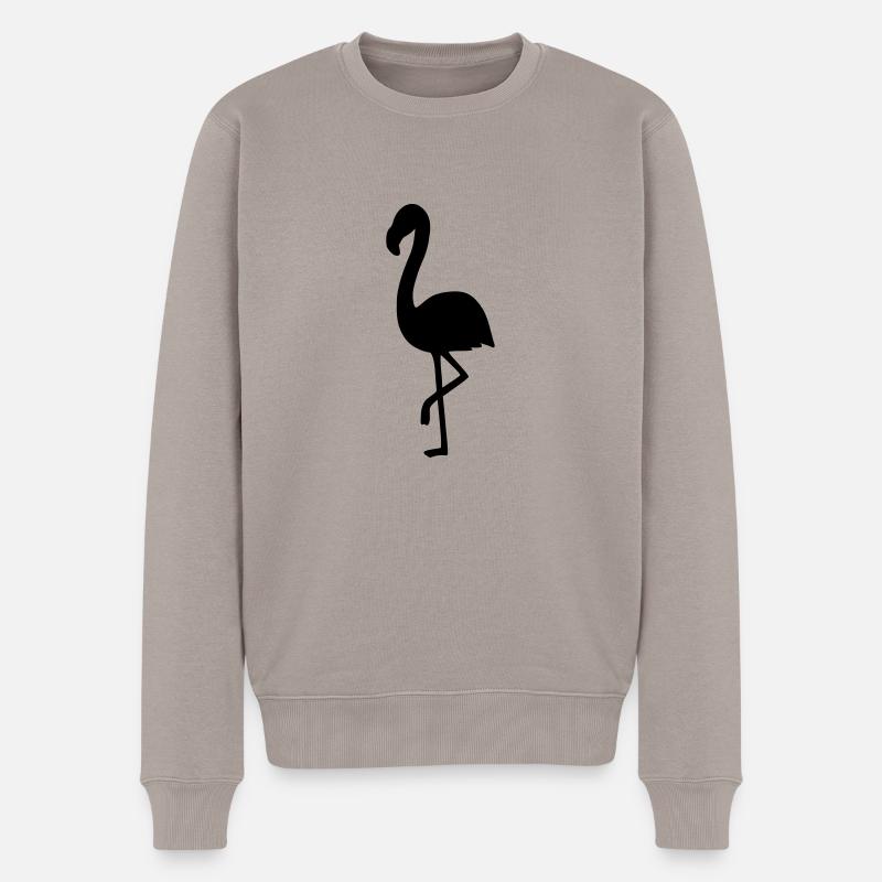 Flamingo 2 - Männer Premium Bio Pullover - Taupe