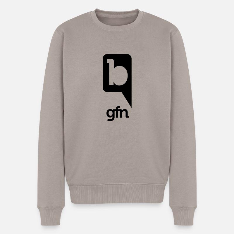 gfn boutique Logo - Männer Premium Bio Pullover - Taupe