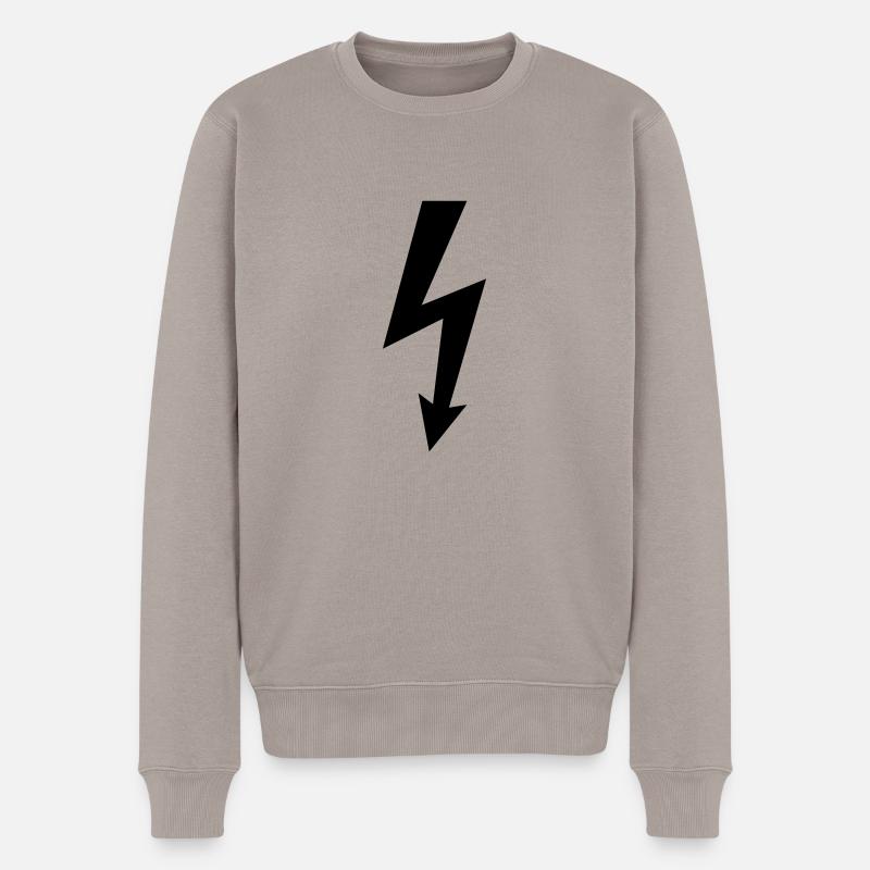 Blitz - Männer Premium Bio Pullover - Taupe