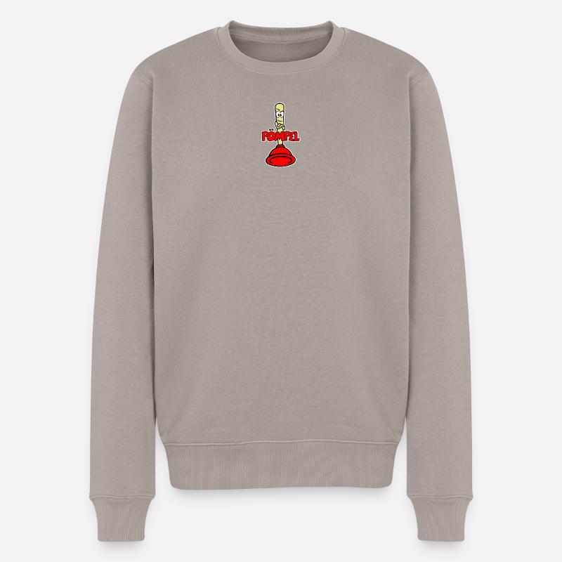 Pömpel - Männer Premium Bio Pullover - Taupe