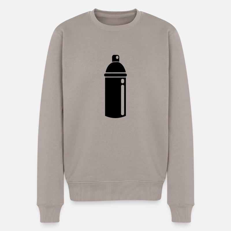 Spraydose - Männer Premium Bio Pullover - Taupe