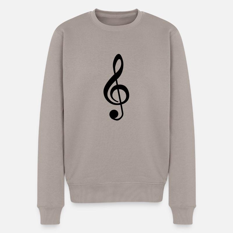 music clef - Pull Premium bio Homme - taupe