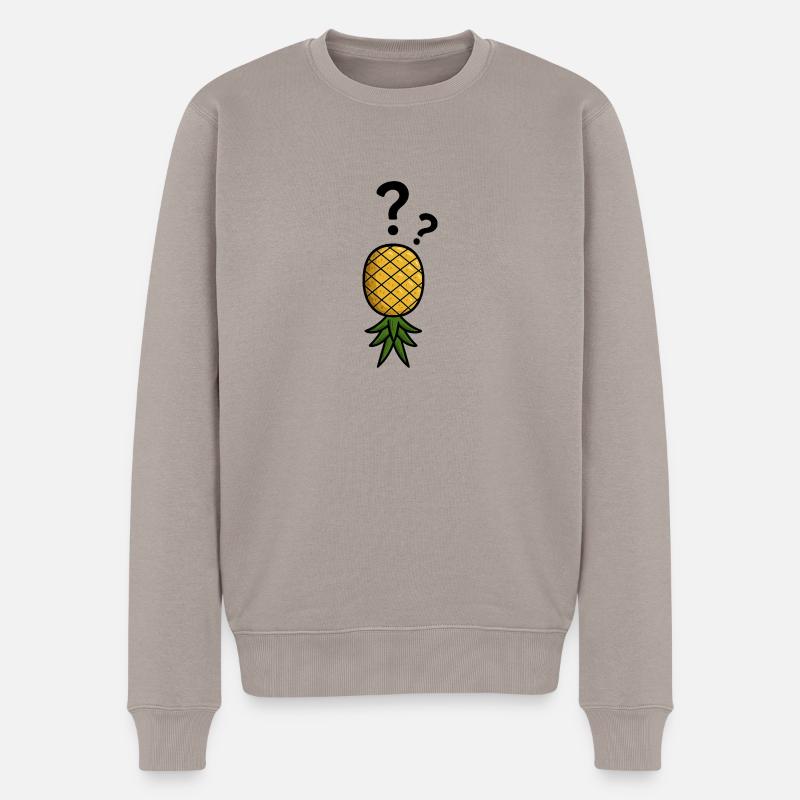 Swingernas - Männer Premium Bio Pullover - Taupe