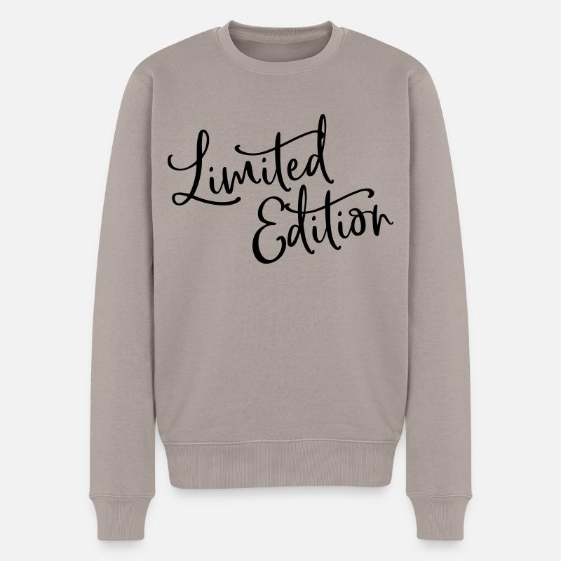 Limited Edition - Männer Premium Bio Pullover - Taupe