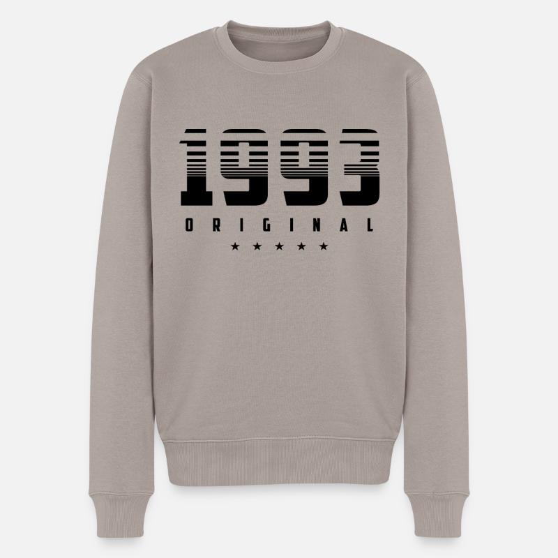 Né en 1993 l’original - Pull Premium bio Homme - taupe