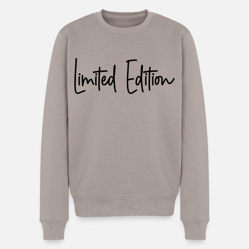 Limited Edition - Männer Premium Bio Pullover - Taupe