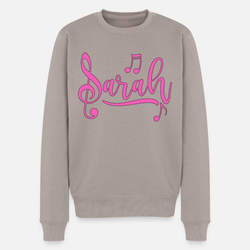 Sarah - Männer Premium Bio Pullover - Taupe