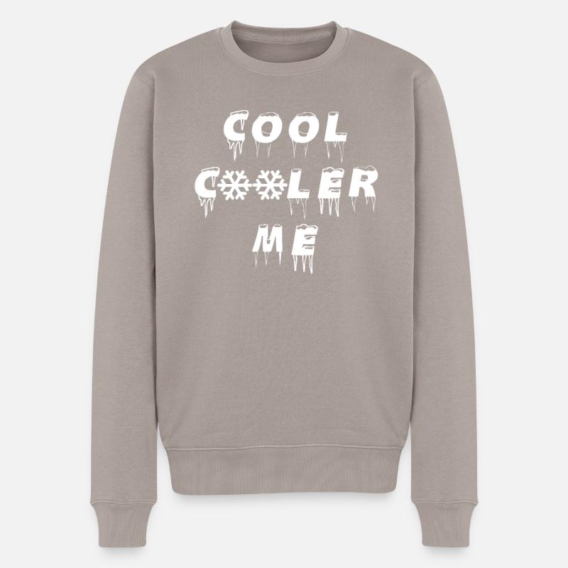 cool cool moi - Pull Premium bio Homme - taupe