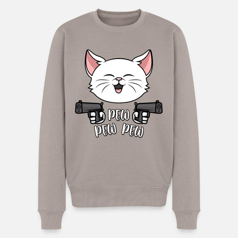 Pew Pew Pew - Pull Premium bio Homme - taupe