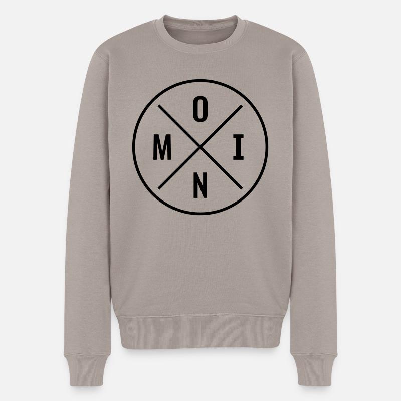 Moin - Männer Premium Bio Pullover - Taupe