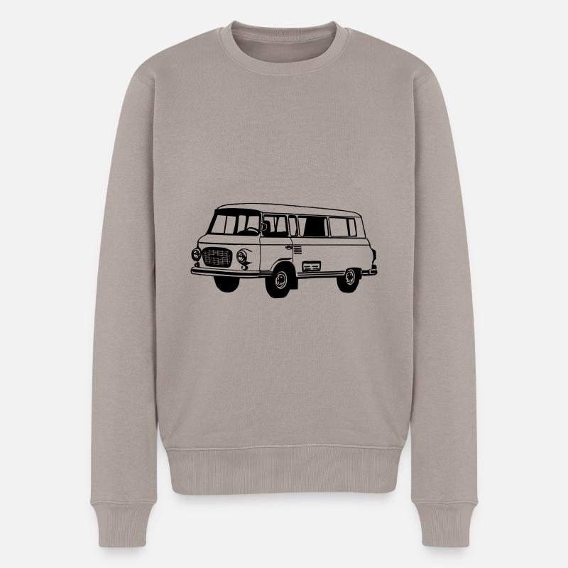Barkas , Ostalgie , DDR Kult , Oldtimer (25) - Männer Premium Bio Pullover - Taupe