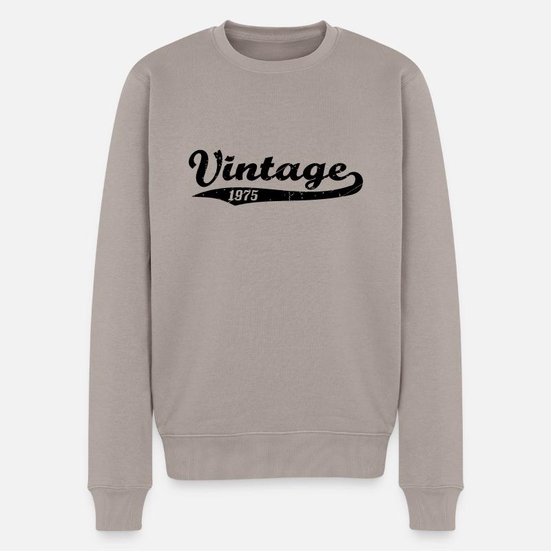 Vintage 1975 - Pull Premium bio Homme - taupe