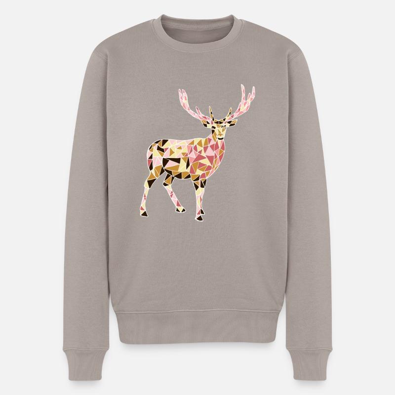 cerf - Pull Premium bio Homme - taupe